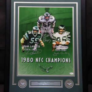 Nick Foles – Carson Wentz Dual Signed 16×20 Custom Framed Photo